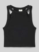 Slim fit tanktop met cut-outs
