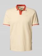 Regular fit poloshirt met V-hals, model 'Evo'