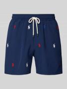 Zwembroek met labelstitchings