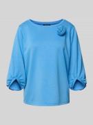 Sweatshirt met broderie anglaise