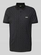 Regular fit poloshirt met labelprint, model 'Paddy'
