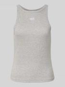 Tanktop met labelstitching, model 'drew'