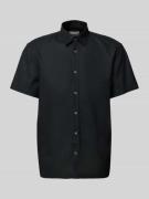 Regular fit vrijetijdsoverhemd van een mix van linnen en katoen