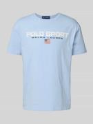 T-shirt met labelprint