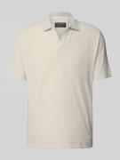 Regular fit poloshirt van badstof van katoen