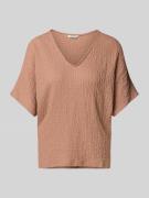 T-shirt met V-hals, model 'UMMI'