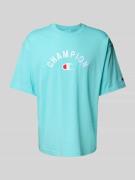 Relaxed fit T-shirt met labelstitching