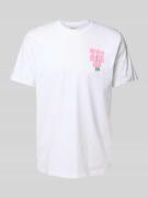 T-shirt met ronde hals, model 'Magical Flowers'