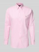 Custom fit zakelijk overhemd met button-downkraag