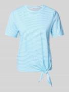 Regular fit T-shirt met knoopdetail