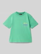 T-shirt met labelprint