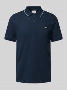Poloshirt met labeldetail