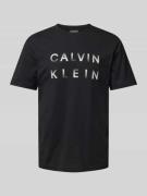 T-shirt met labelprint