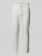 Korte stoffen broek van linnenmix, model 'LINUS'