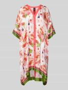 Knielange jurk met doorknoopsluiting