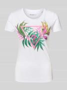 T-shirt met labelprint