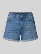 Regular fit korte jeans van katoenmix, model 'PEGGY'