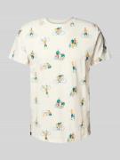 T-shirt met ronde hals, model 'BIKE PEOPLE'