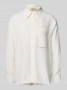 Regular fit blouse met borstzak, model 'Jova Alexis'