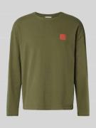 Shirt met lange mouwen en labelprint