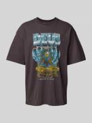 T-shirt met labelprint