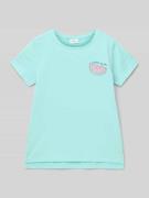 Regular fit T-shirt van puur katoen