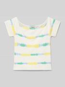 T-shirt met boothals