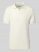 Regular fit poloshirt met structuurmotief