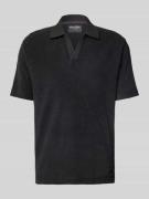 Regular fit poloshirt van badstof van katoen
