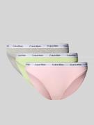 Slip met elastische band met logo in een set van 3 stuks, model 'MODER...