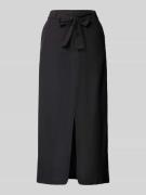 Midirok loopsplit en strikceintuur, model 'PRISILLA'