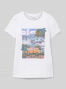 Regular fit T-shirt van puur katoen
