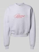 Oversized sweatshirt met labelstitching
