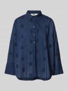 Boxy fit overhemdblouse van puur katoen, model 'NEW LINA GRACE'