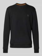 Sweatshirt met labeldetail, model 'Westart'