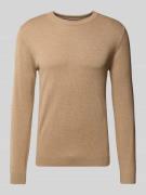 Gebreide pullover met ronde hals