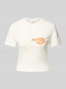 Regular fit T-shirt van puur katoen, model 'KELLY LIFE'