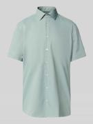 Slim fit zakelijk overhemd in design met korte mouwen