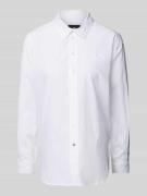 Regular fit overhemdblouse met logostitching