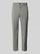 Slim fit chino met achterzakken, model 'Kaiton'