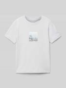 T-shirt met labelprint, model 'CALMA'