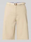 Bermuda met riem en Franse steekzakken