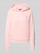 Hoodie met logostitching