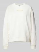 Sweatshirt met labelprint