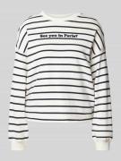 Sweatshirt met statementstitching