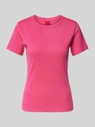 T-shirt met labelstitching, model 'Deloris'