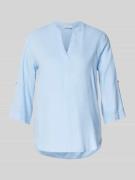 Regular fit blousetop van mix van linnen en viscose