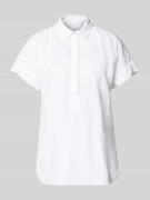 Regular fit linnen blouse met knoopsluiting