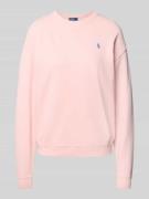 Relaxed fit sweatshirt met labelstitching