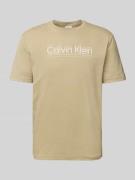 T-shirt met labelprint